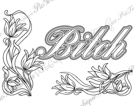 510x405 Sweary Coloring Page The Swearing Words Vulgar Xxx