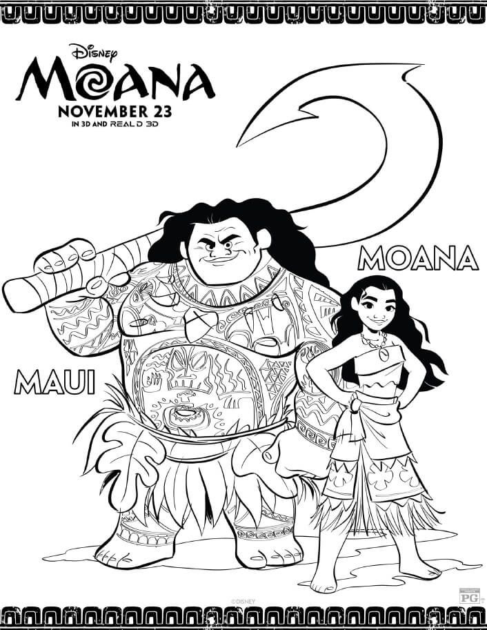 706x913 Disney Moana Coloring Pages Are Now Available To Download