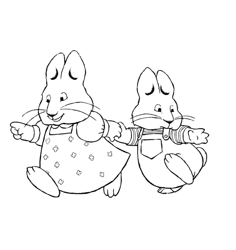 754x800 Free Printable Max And Ruby Coloring Pages For Kids