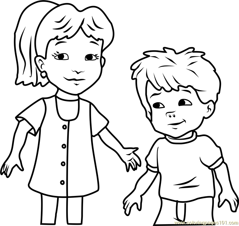 800x757 Dragon Tales Emmy And Max Coloring Page