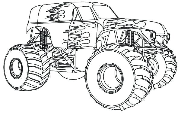 600x383 Max D Monster Truck Coloring Pages And Monster Truck Pictures