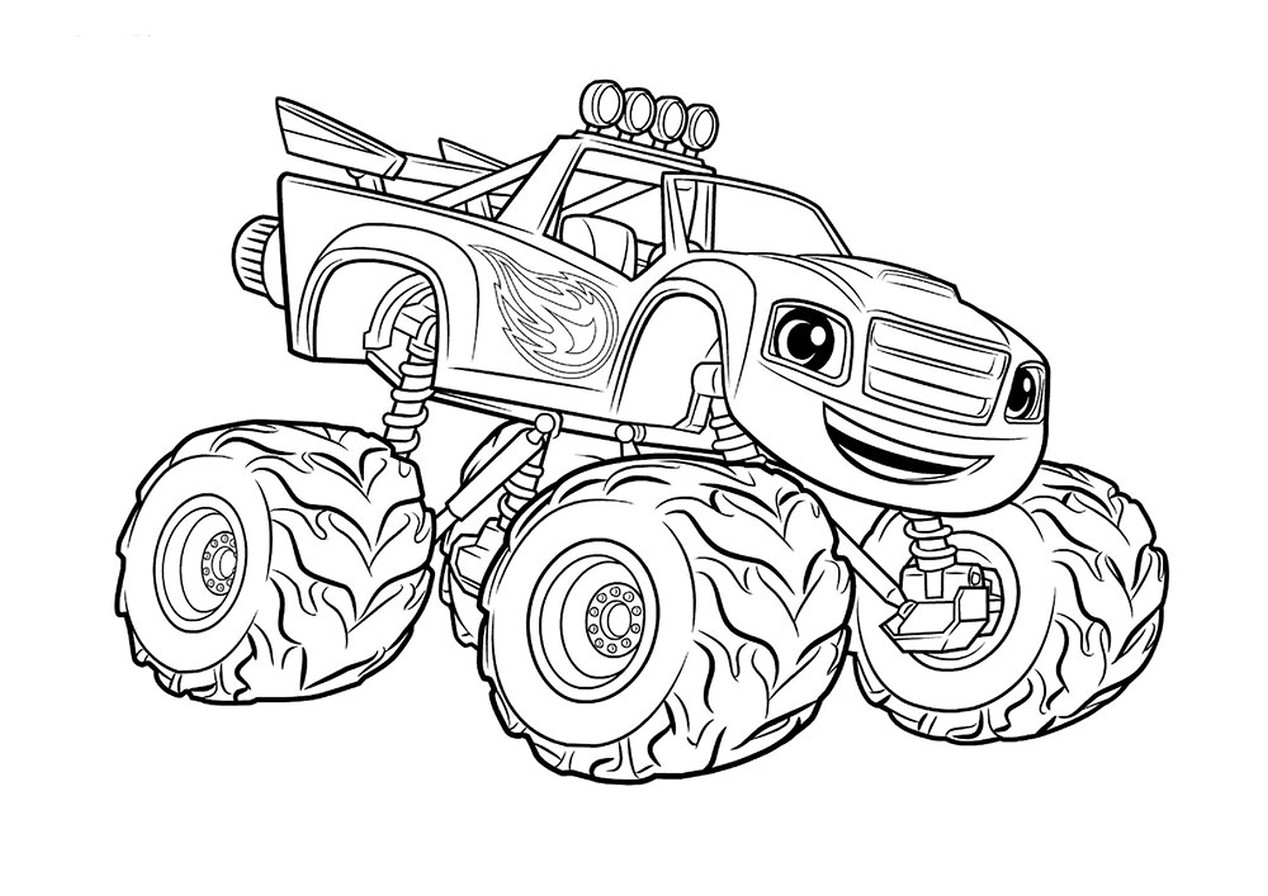 1268x896 Obsession Max D Coloring Pages Introducing Monster Truck Sheet 1