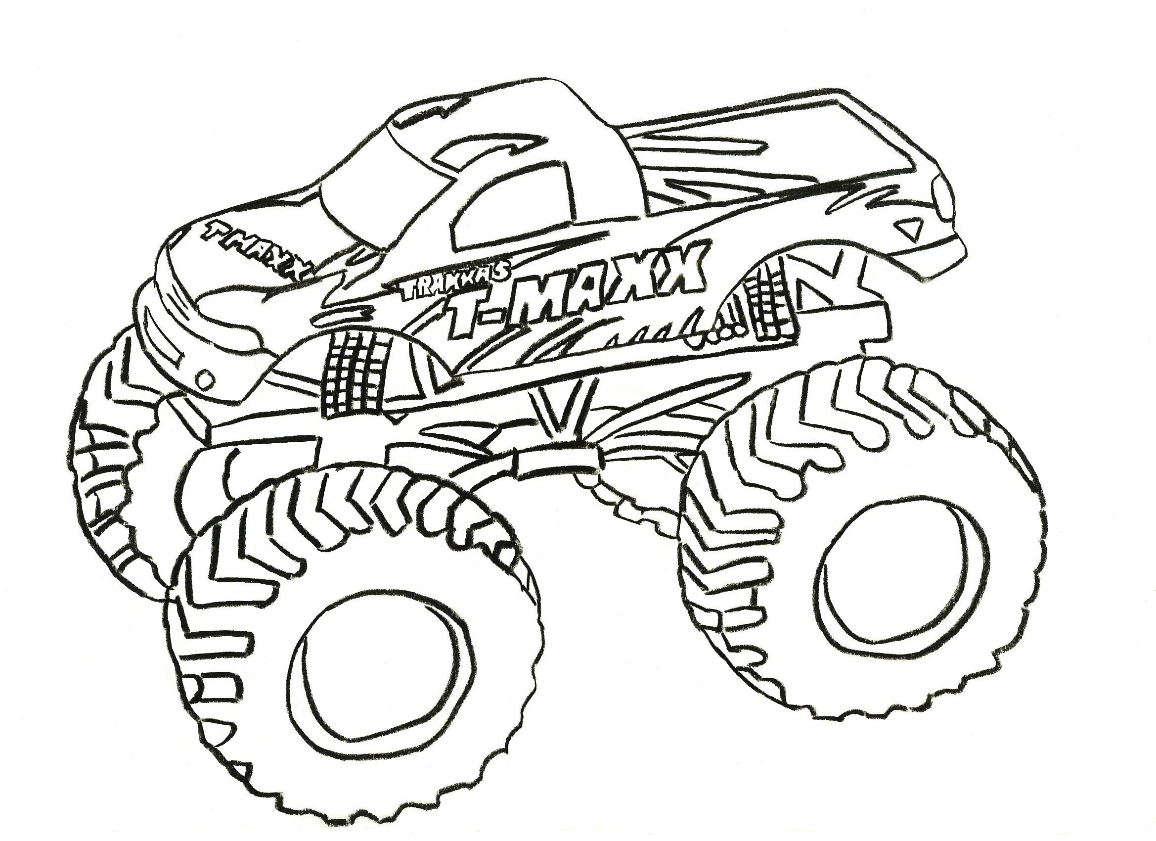 2338x1700 Max D Monster Truck Coloring Pages 2474951