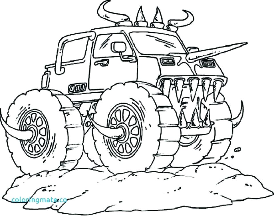 960x756 Monster Truck Color Page Grave Digger Monster Truck Coloring