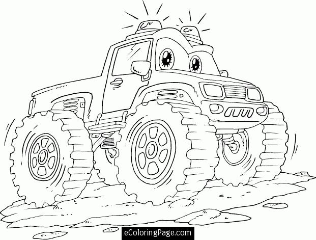 621x471 Monster Truck Coloring Pages