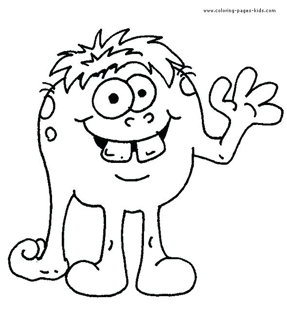 590x658 Cute Monster Coloring Pages Cute Monster Coloring Cute Monster