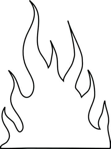 360x480 Flames Coloring Pages