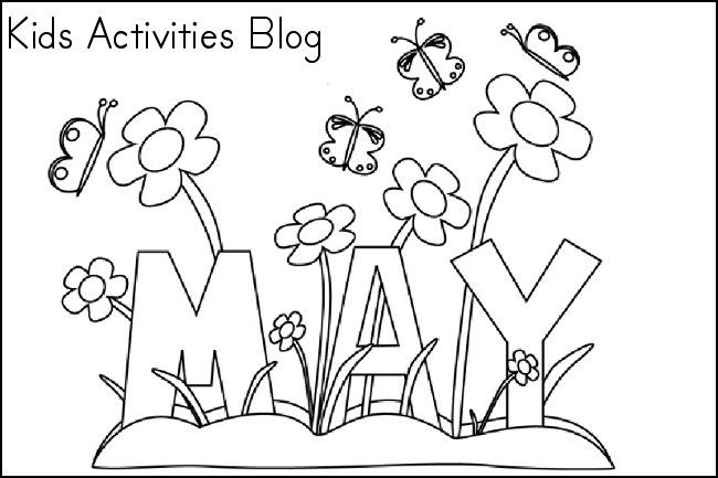 May Coloring Pages