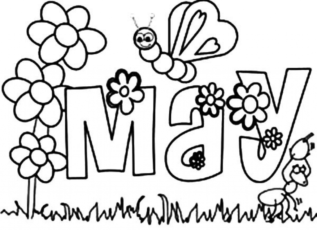 1024x746 May Coloring Pages Enchanting May Coloring Pages 70 In Download