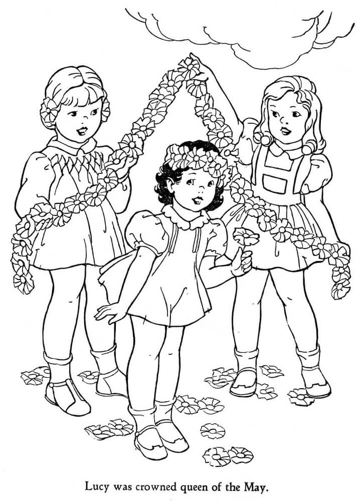 714x1000 Free Printable May Coloring Pages (May Day Coloring Pages)