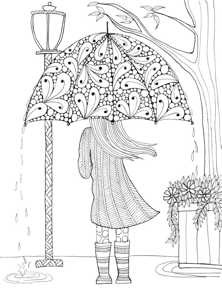 736x953 Pin By Eras On Showers Bring May Flowers And Rainy Day Coloring