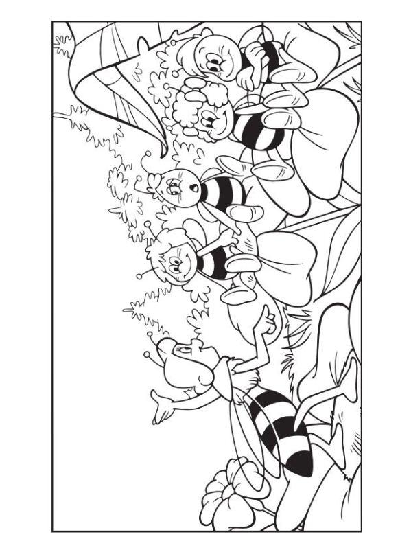599x785 Maya The Bee Coloring Page 52