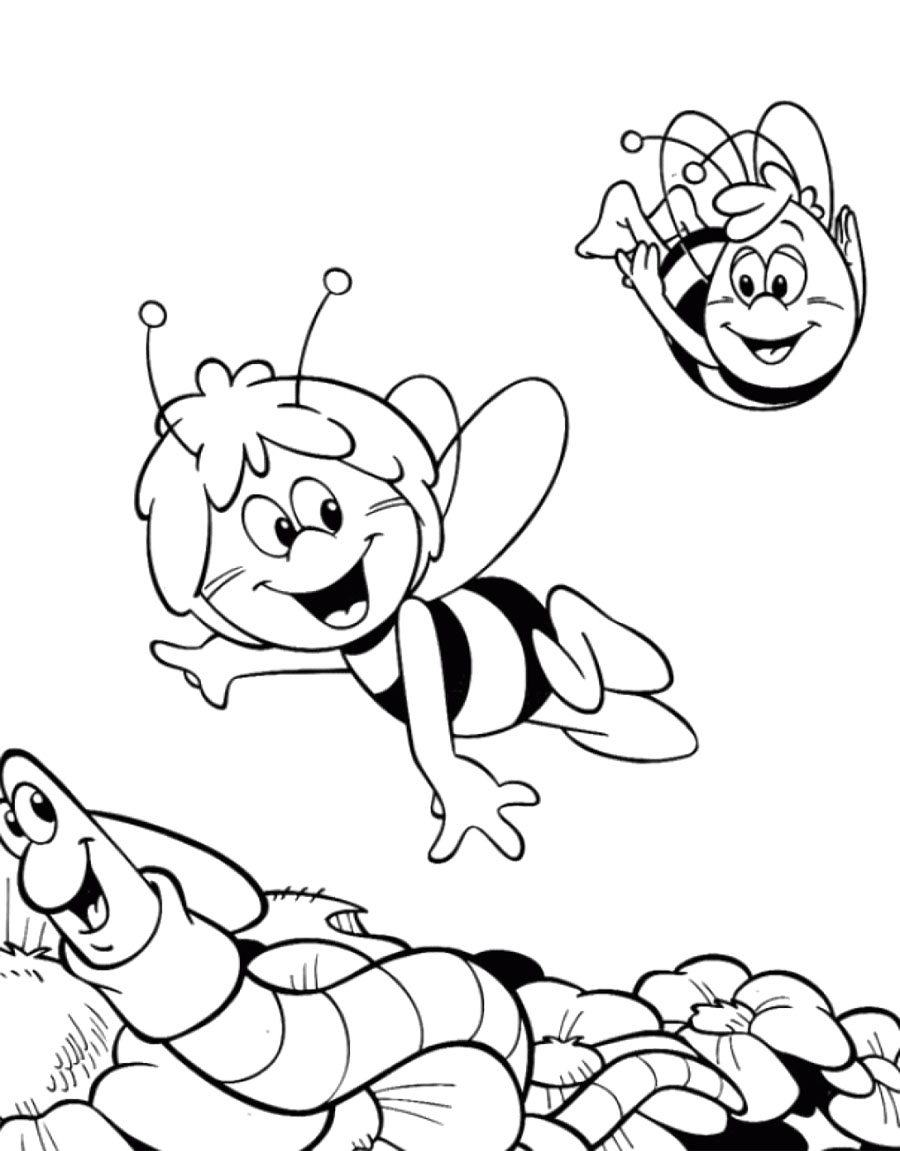 900x1151 Printable Maya The Bee Coloring Pages Free Colouring Pages Free