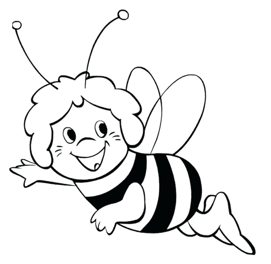 900x876 Drawing Coloring Page In For Kids With Pages Maya Bee Movie