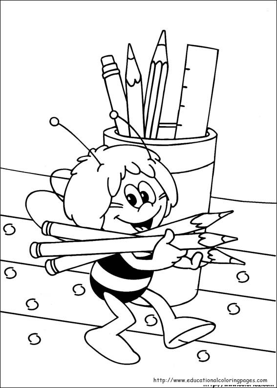 567x794 Maya The Bee Coloring Pages