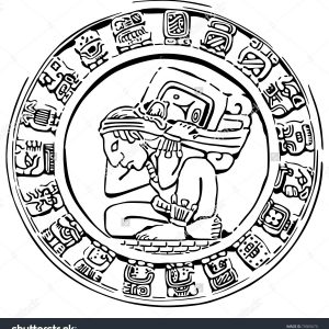 300x300 Mayan Calendar Coloring Page New Aztec Coloring Pages Printable