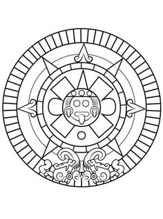236x316 Mayan Calendar Coloring Page Maya Maya, Social
