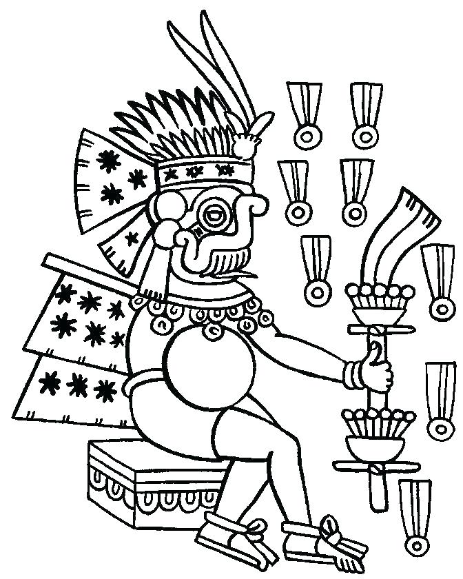 672x840 Mayan Coloring Pages Coloring Pages Free Mayan Calendar Coloring