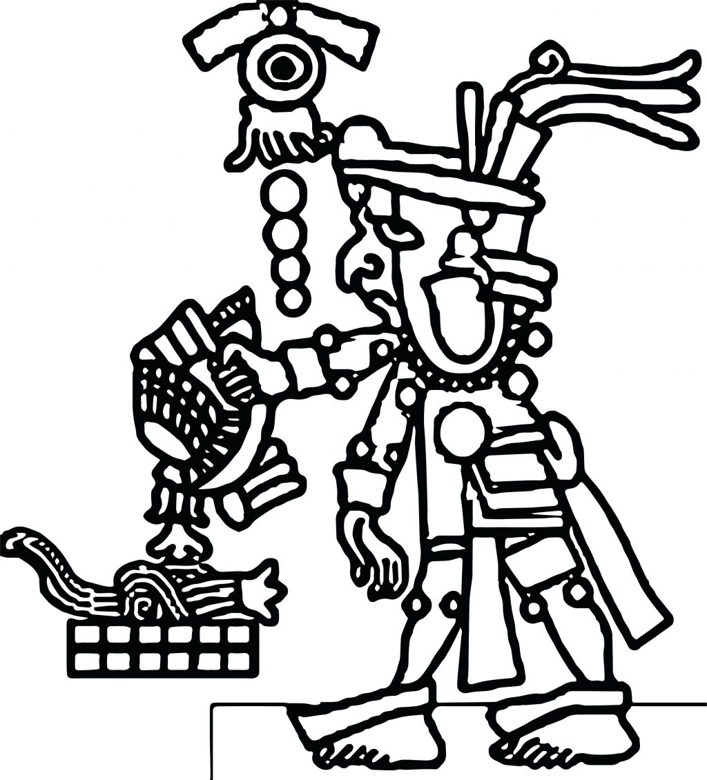 1024x1130 Coloring Pages ~ Aztec Coloring Pages Image Page Pyramids Aztec