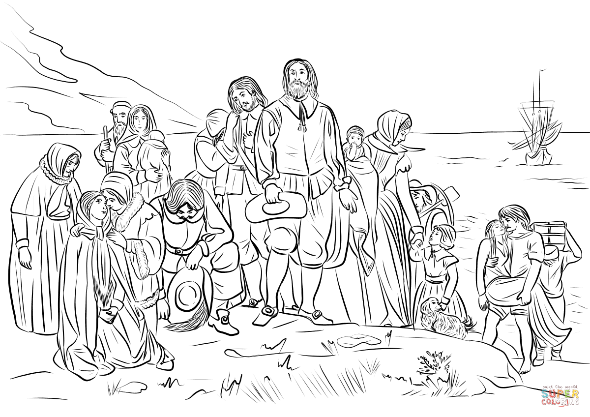 1200x848 The First Landing Of Mayflower Pilgrims Lead Myles Standish