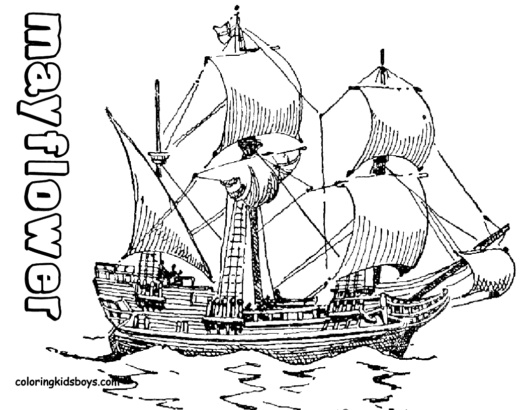 1056x816 27 Mayflower Coloring Page Printable Free Coloring Pages
