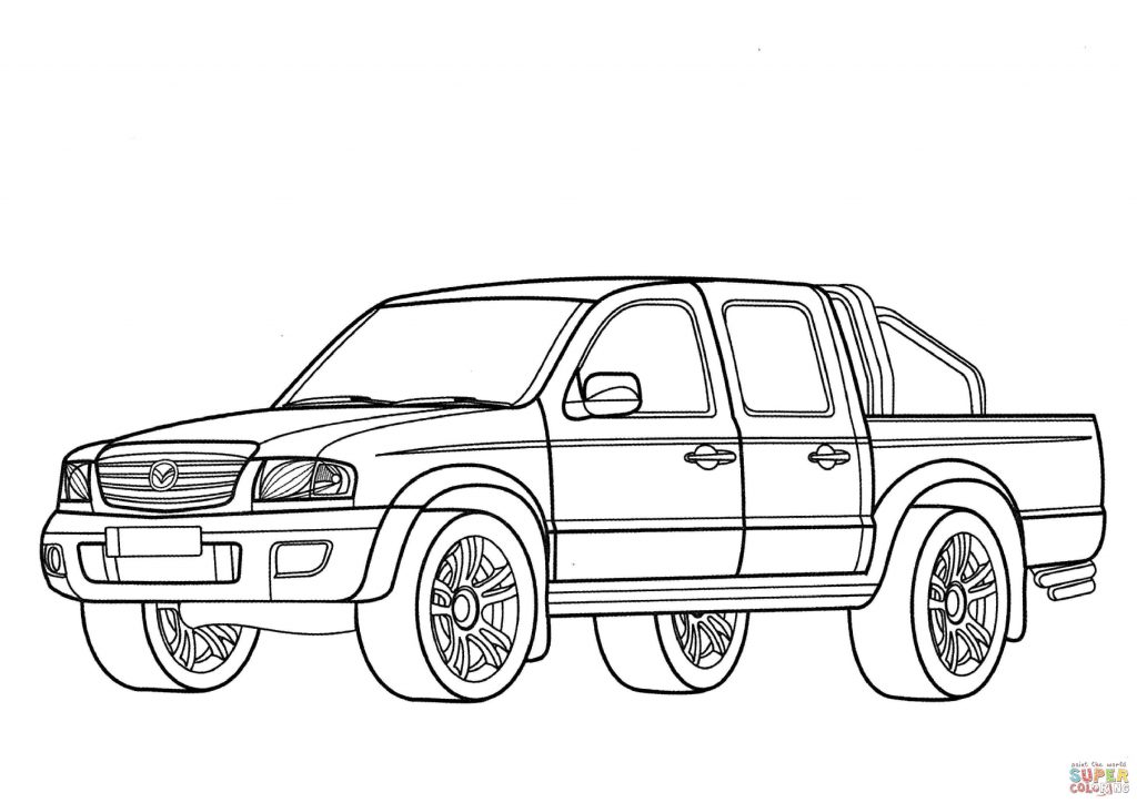 1024x724 Mazda B 2500 Coloring Page Download