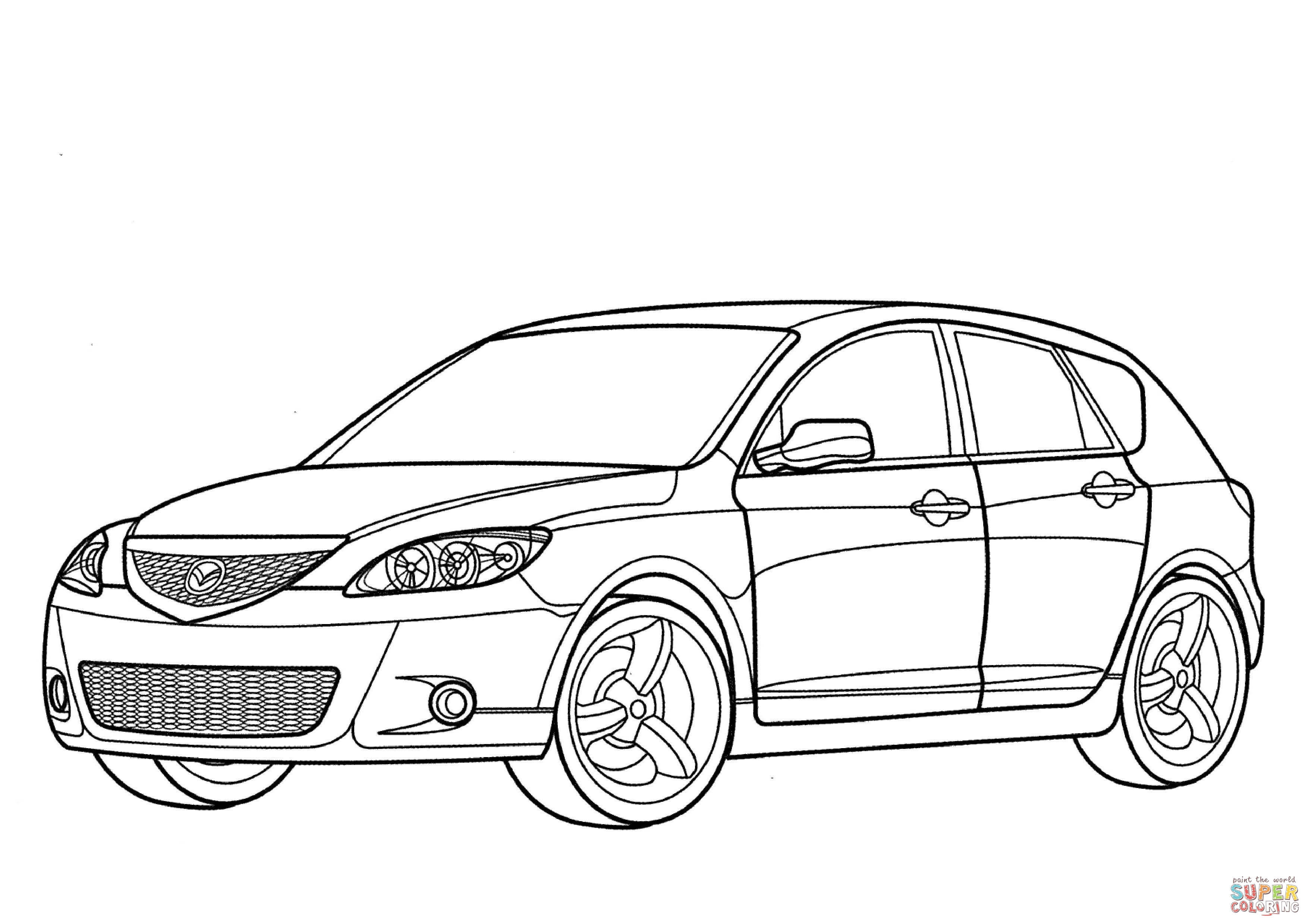 3508x2480 Mazda Mx Sportif Coloring Page 17 Pages