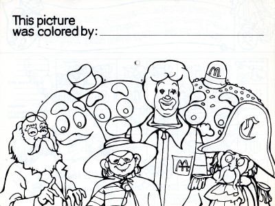 Mcdonalds Coloring Pages