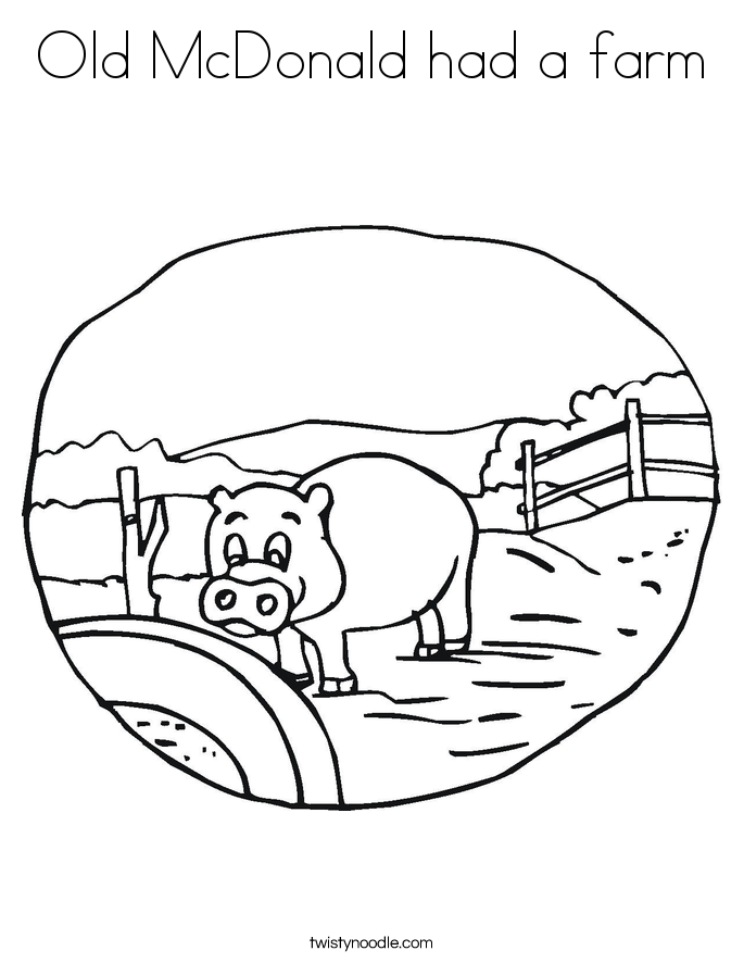 685x886 Old Mcdonald Had A Farm Coloring Page