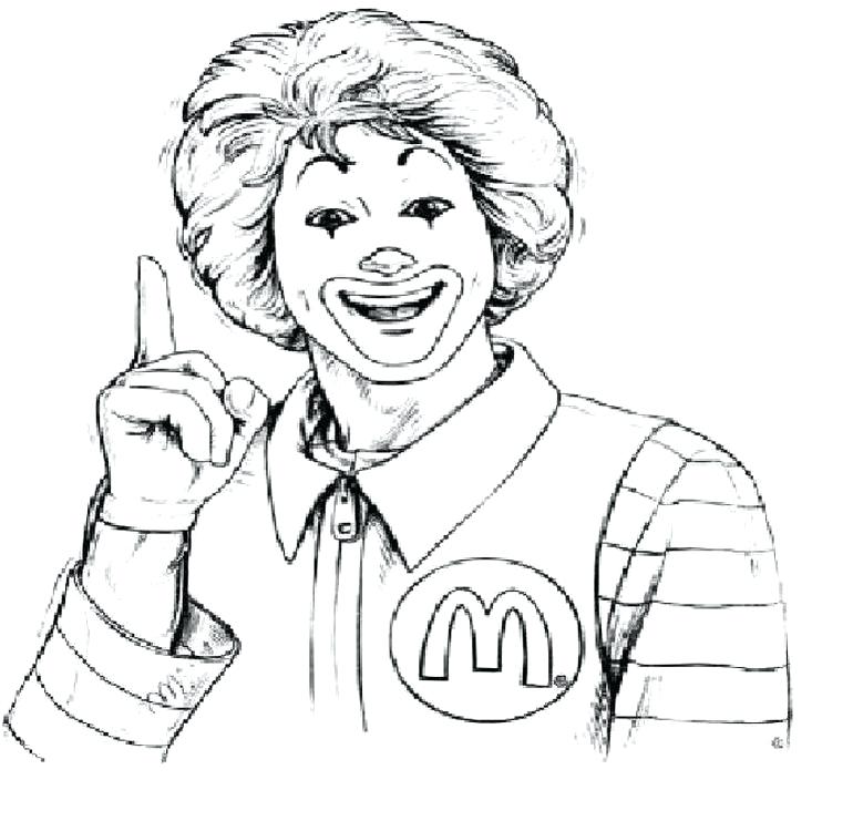 770x741 Mcdonalds Coloring Pages