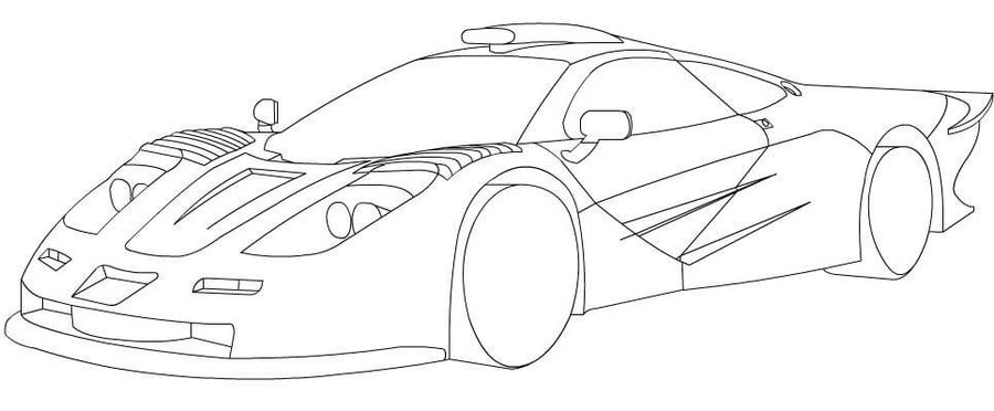 900x372 Coloring Pages Mclaren, Printable For Kids Amp Adults, Free