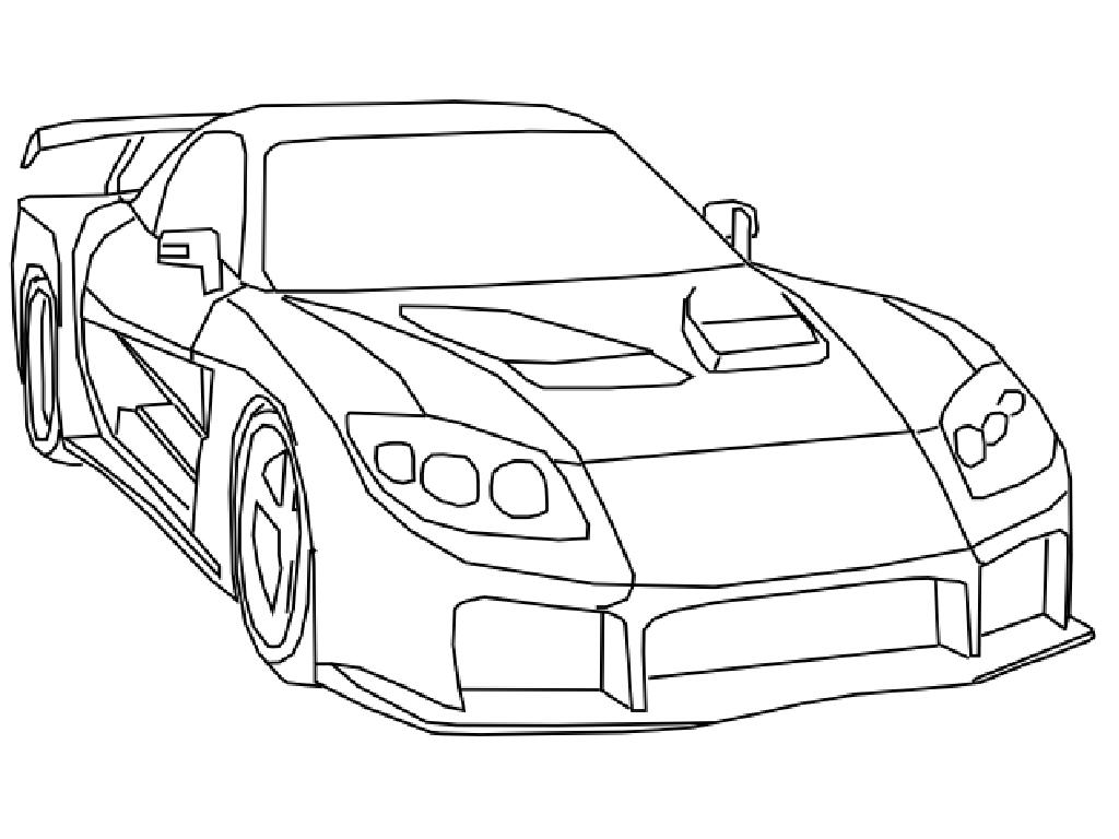 1024x768 Fast And Furious Coloring Pages