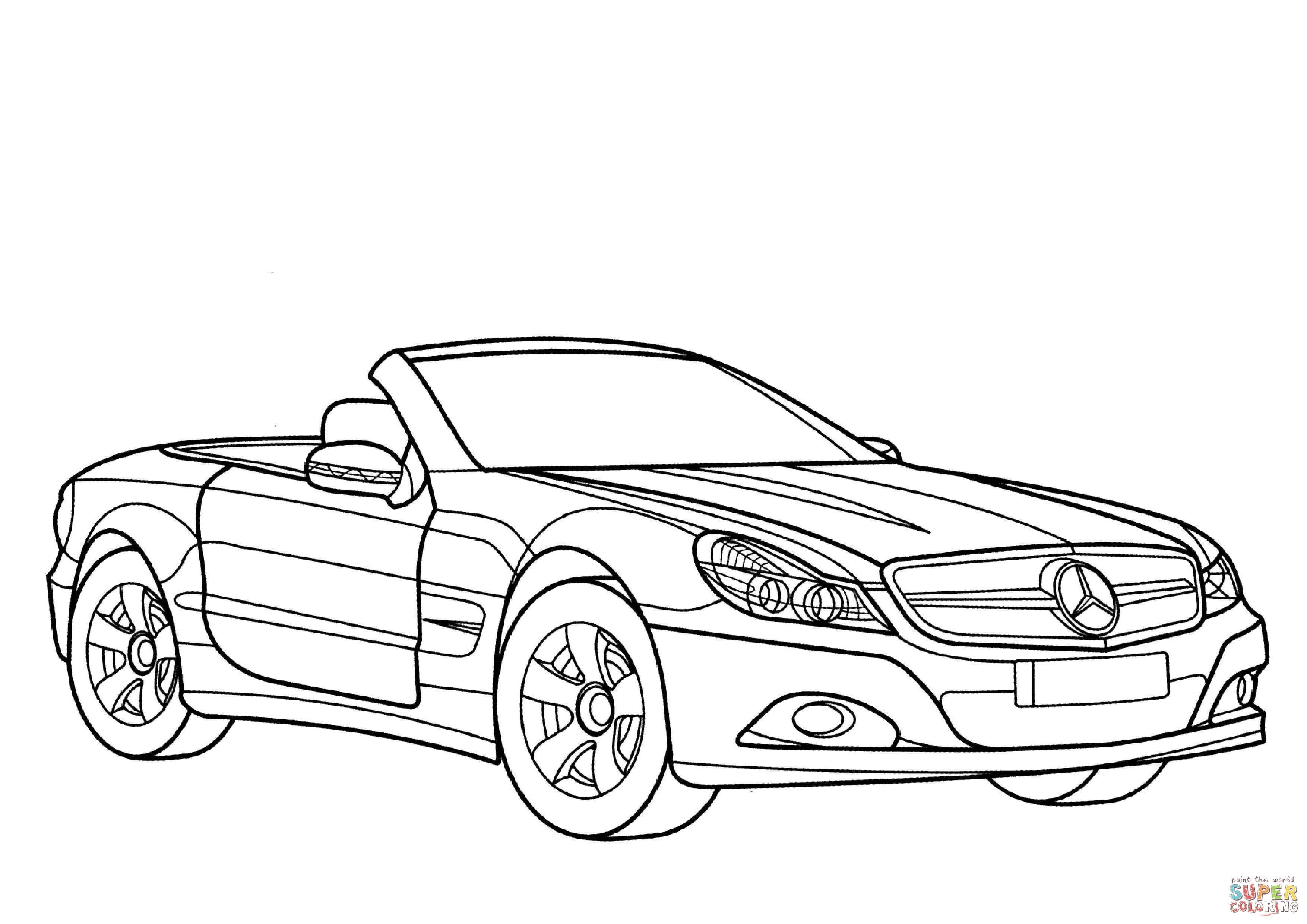 3508x2480 Mercedes Benz Coloring Pages