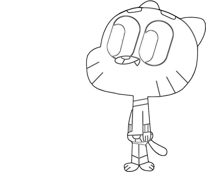 800x667 Gumball Coloring Pages For Charlotte Gumball