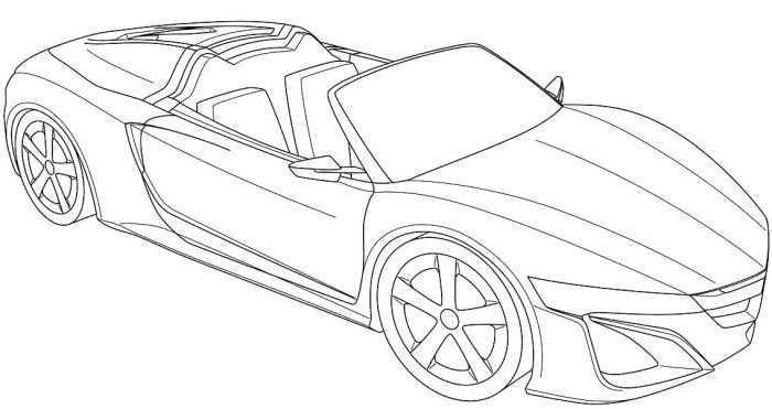700x371 Acura Honda Nsx Roadster Coloring Page Teacher Stuff