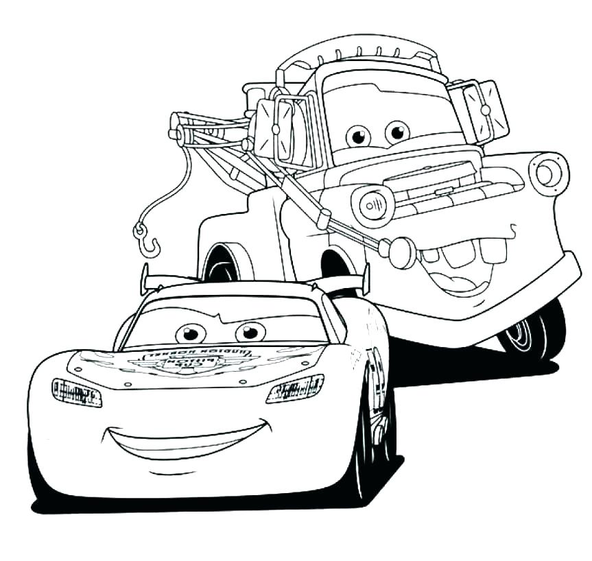 863x818 Lightning Mcqueen Coloring Pages