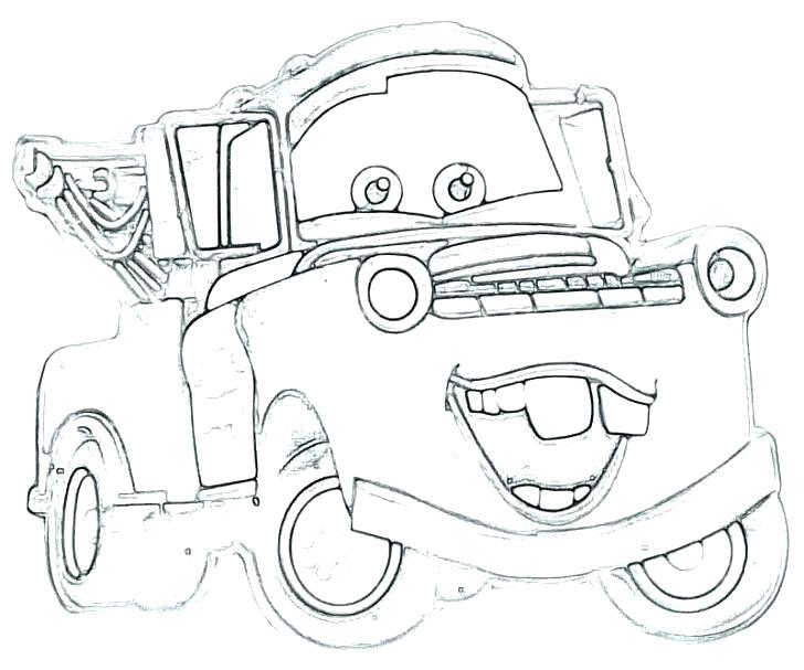 728x607 Lighting Mcqueen Coloring Pages Pdf Mater Coloring Page Printable