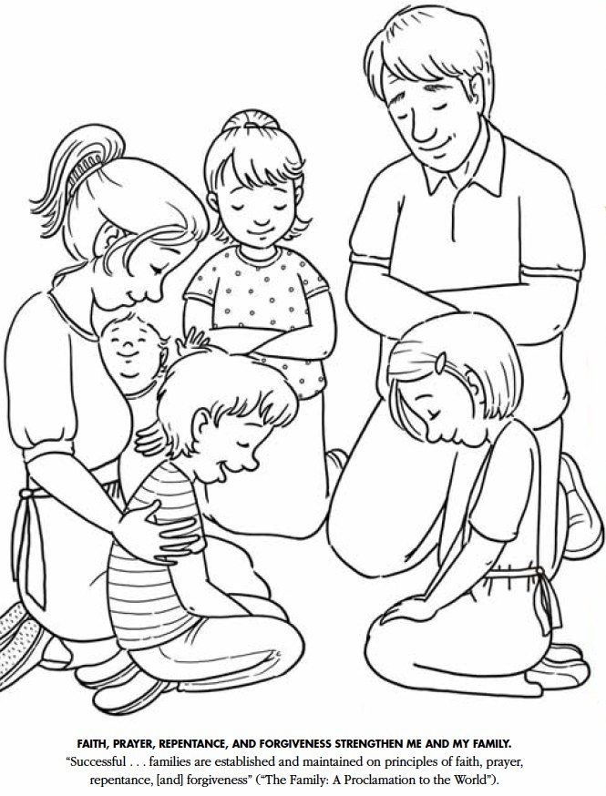 Me And My Family Coloring Pages