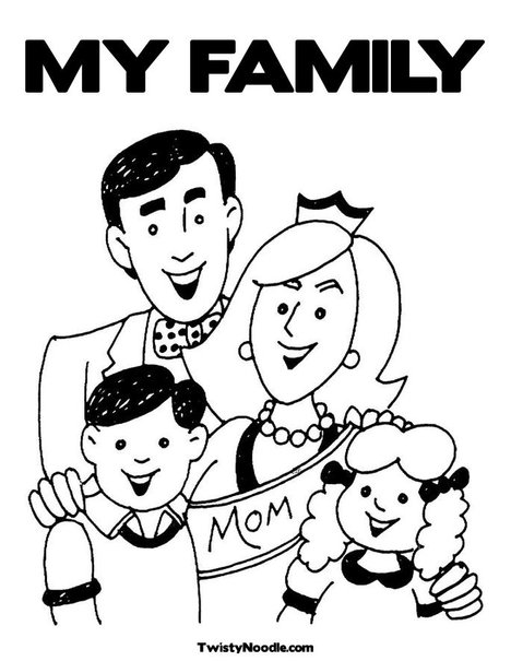 468x605 My Family Coloring