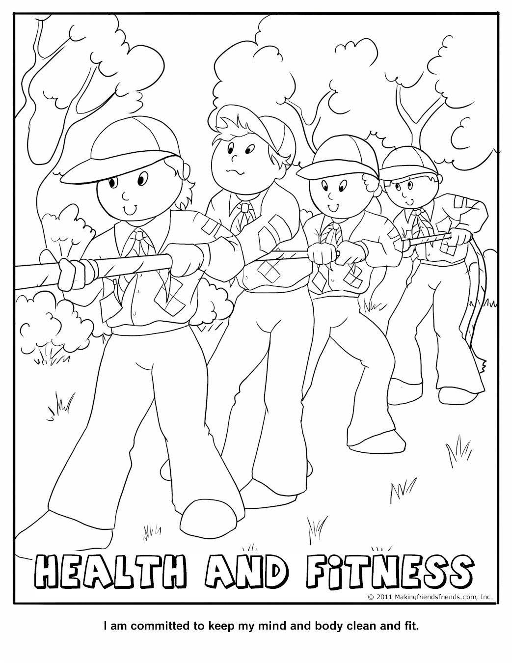 1043x1350 Awesome Health And Fitness Coloring Page Wolf Cub Achievement 1