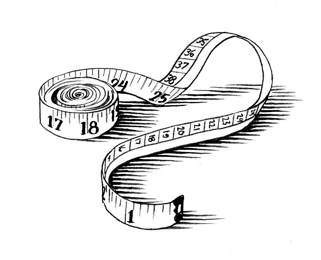 1101x891 Measuring Tape Coloring Page