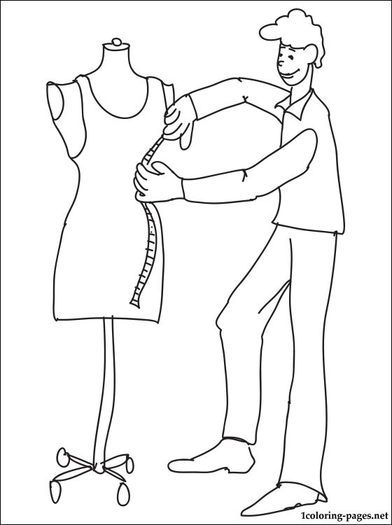 560x750 Tailors Cutter Coloring Page Coloring Pages