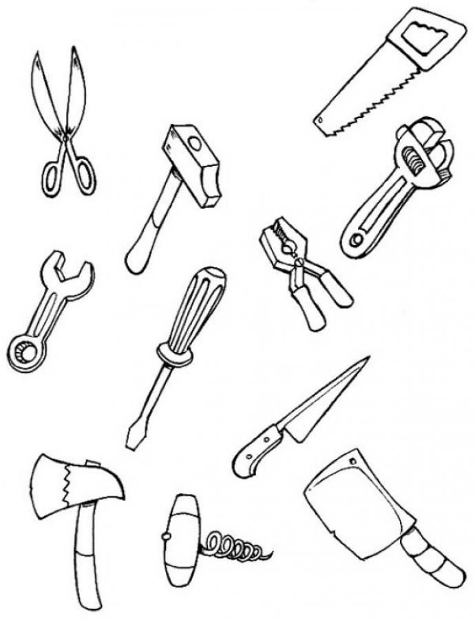 690x900 Coloring Page Tools