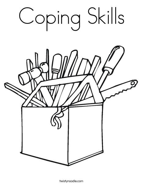 468x605 Coping Skills Coloring Page