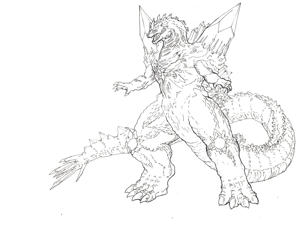 1024x768 Cool Baby Godzilla Coloring Page Pages For All Ages Online
