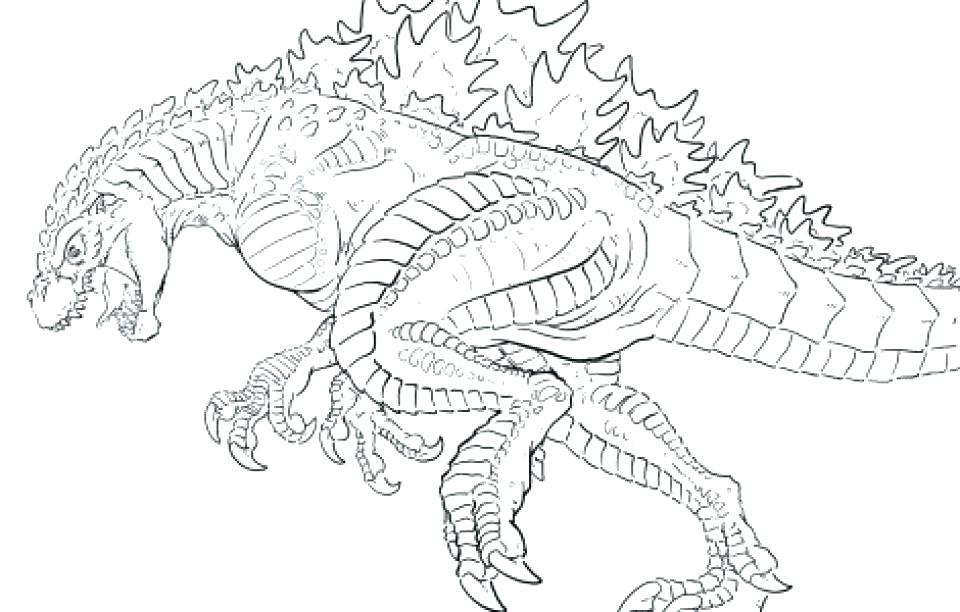 960x612 Robot Coloring Pages Line Art Robot Coloring Pages Godzilla Vs