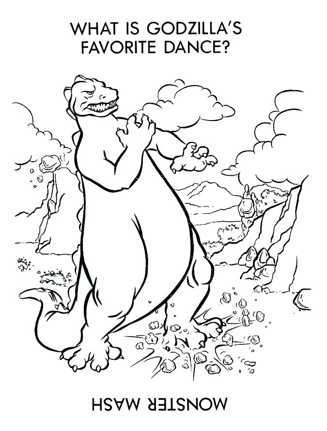 675x890 Coloring Godzilla Coloring Pages Free 2 New Colouring Vs Games