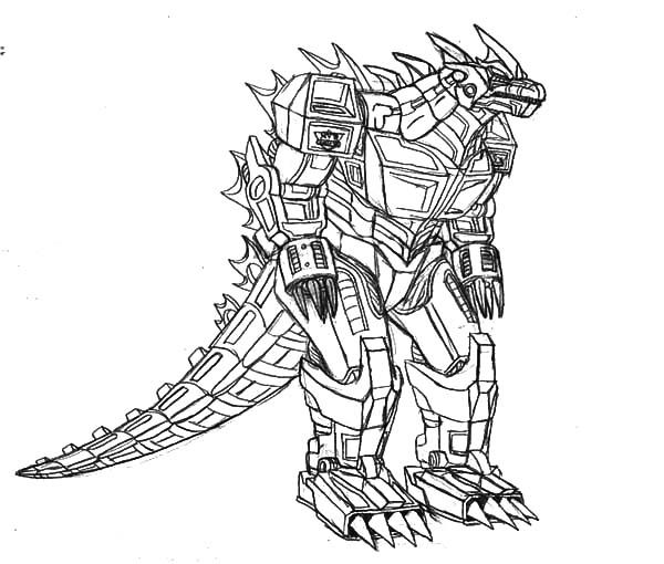 600x510 Godzilla, Robot Godzilla Coloring Pages Line Art