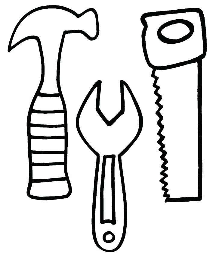 728x876 Mechanic Coloring Pages Tools Coloring Pages Construction Tools
