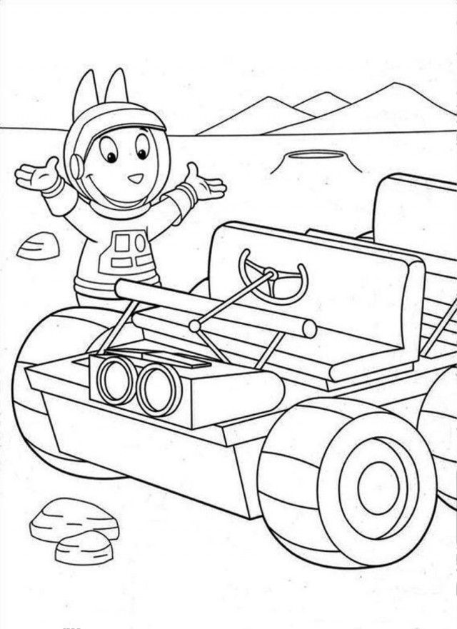 640x881 The Mechanic Backyardigans Coloring Page Coloringplus 126869